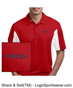 Men's Red and WhitePolo Shirt Design Zoom
